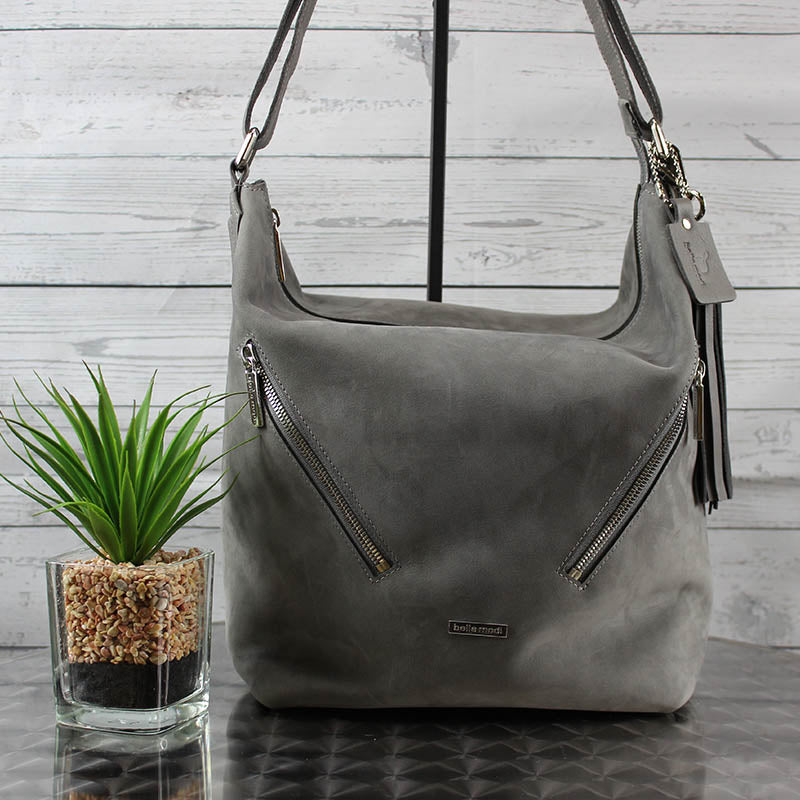 Kristina Feedbag (Grey Suede)